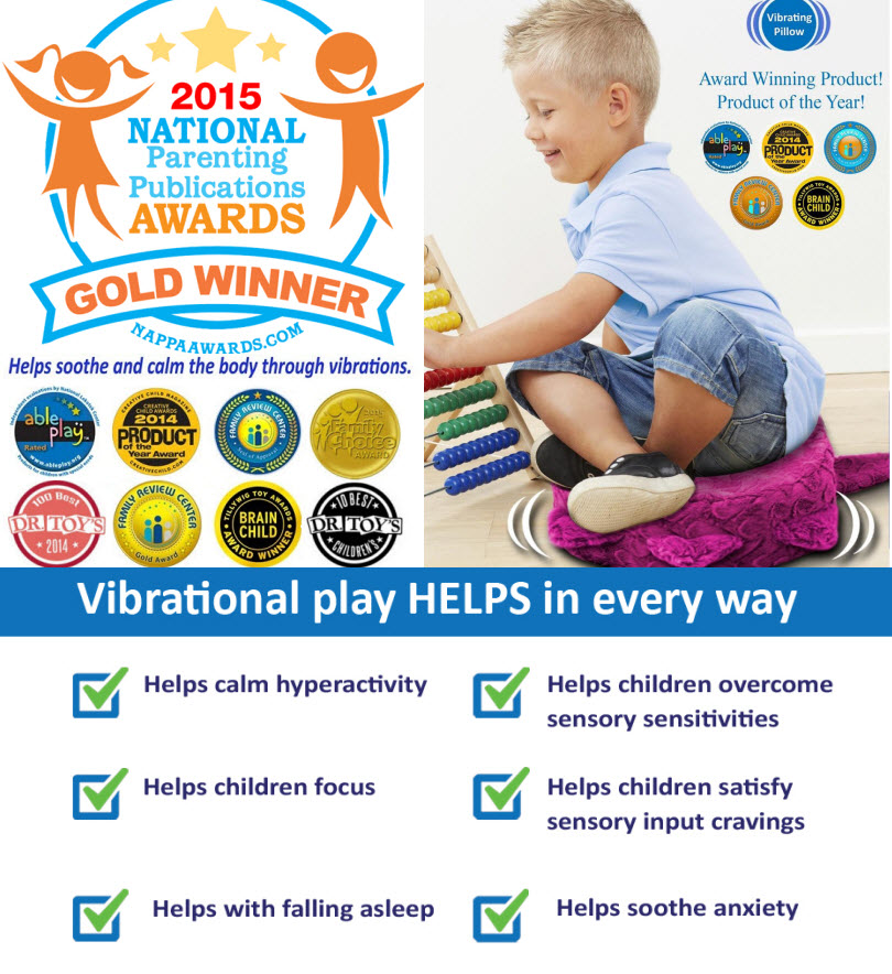 Senseez Vibrating Pillows Pediatric Massage and Relaxation